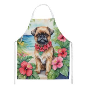 Brussels Griffon Luau Apron Cooking Kitchen Server Baking Crafts Gardening for Adult Women Men, Unisex, Large, Multicolor